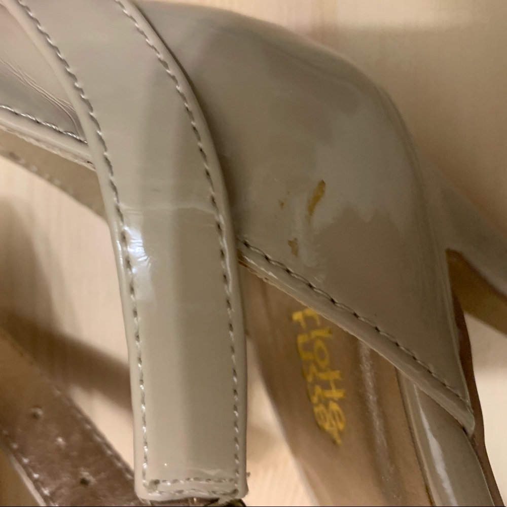 Charlotte Russe Nude patent leather sandals - Picture 3 of 8